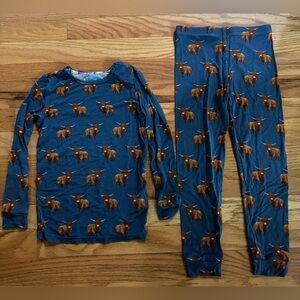 Magnetic Me - Magnetic PJ Set Highland Cow Print